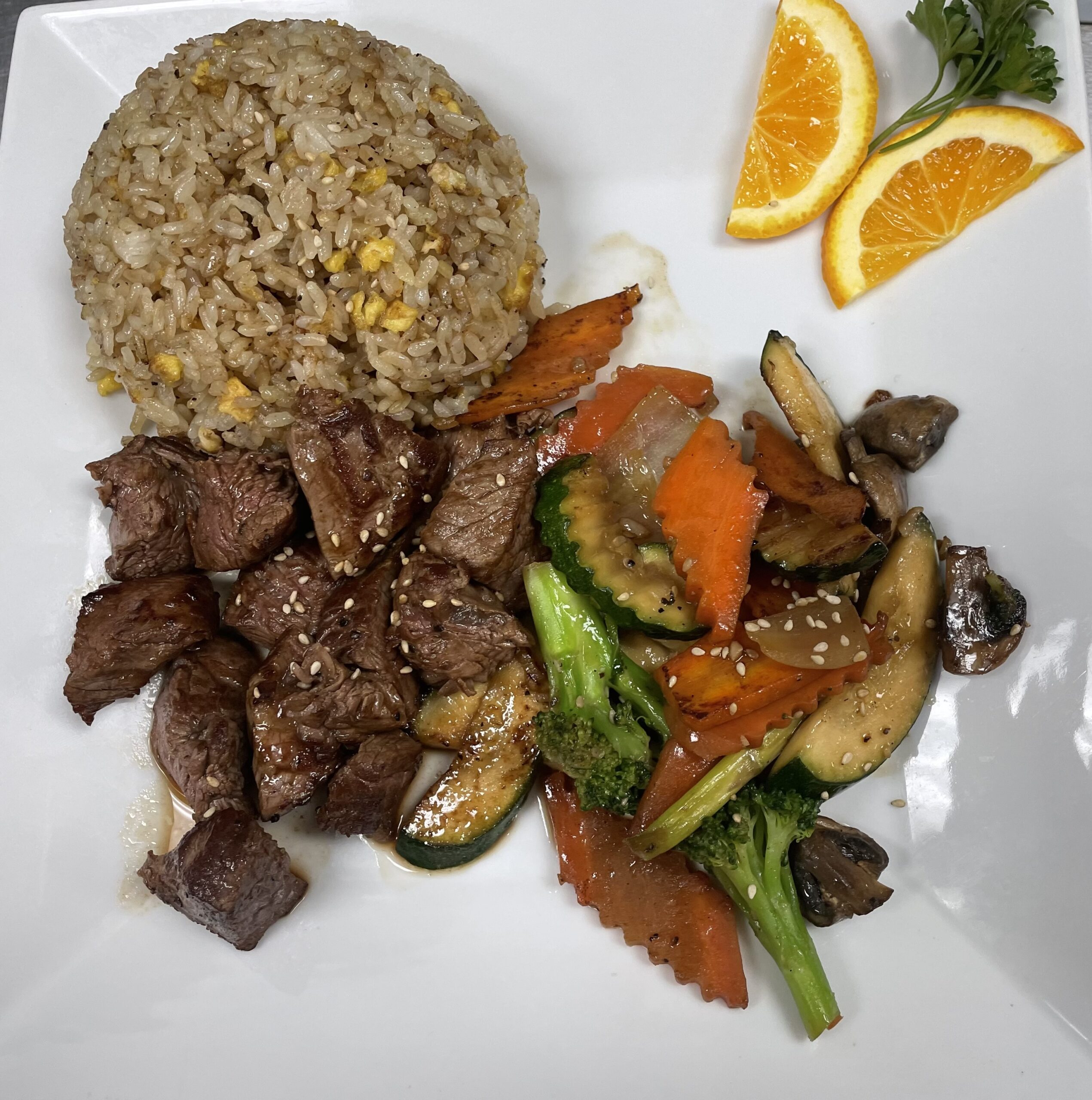 Filet Mignons Hibachi Entree