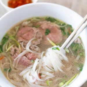 Pho-kin noodle soup